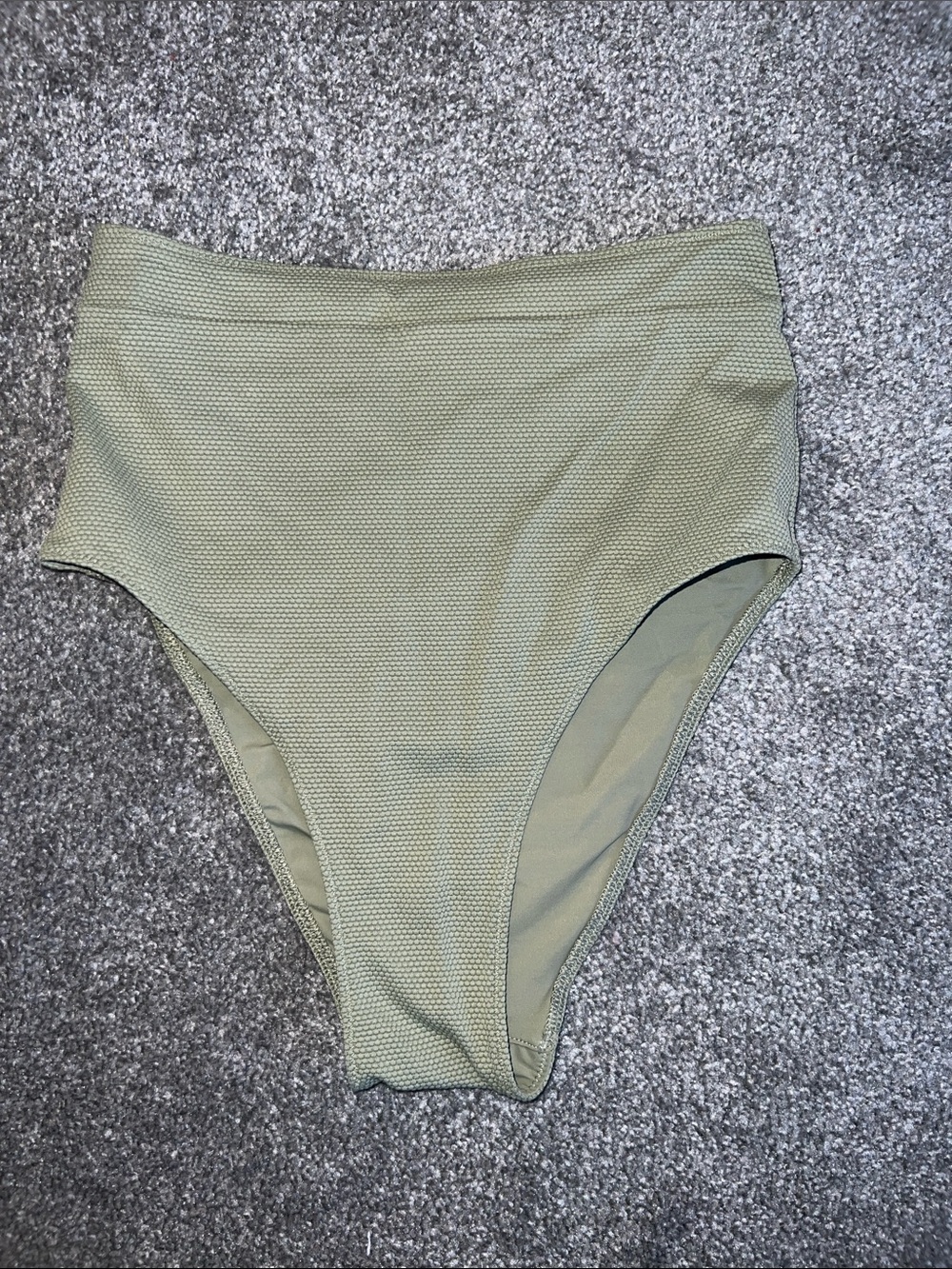 Lululemon High-Waist Olive Green Bikini Bottom Size XS
